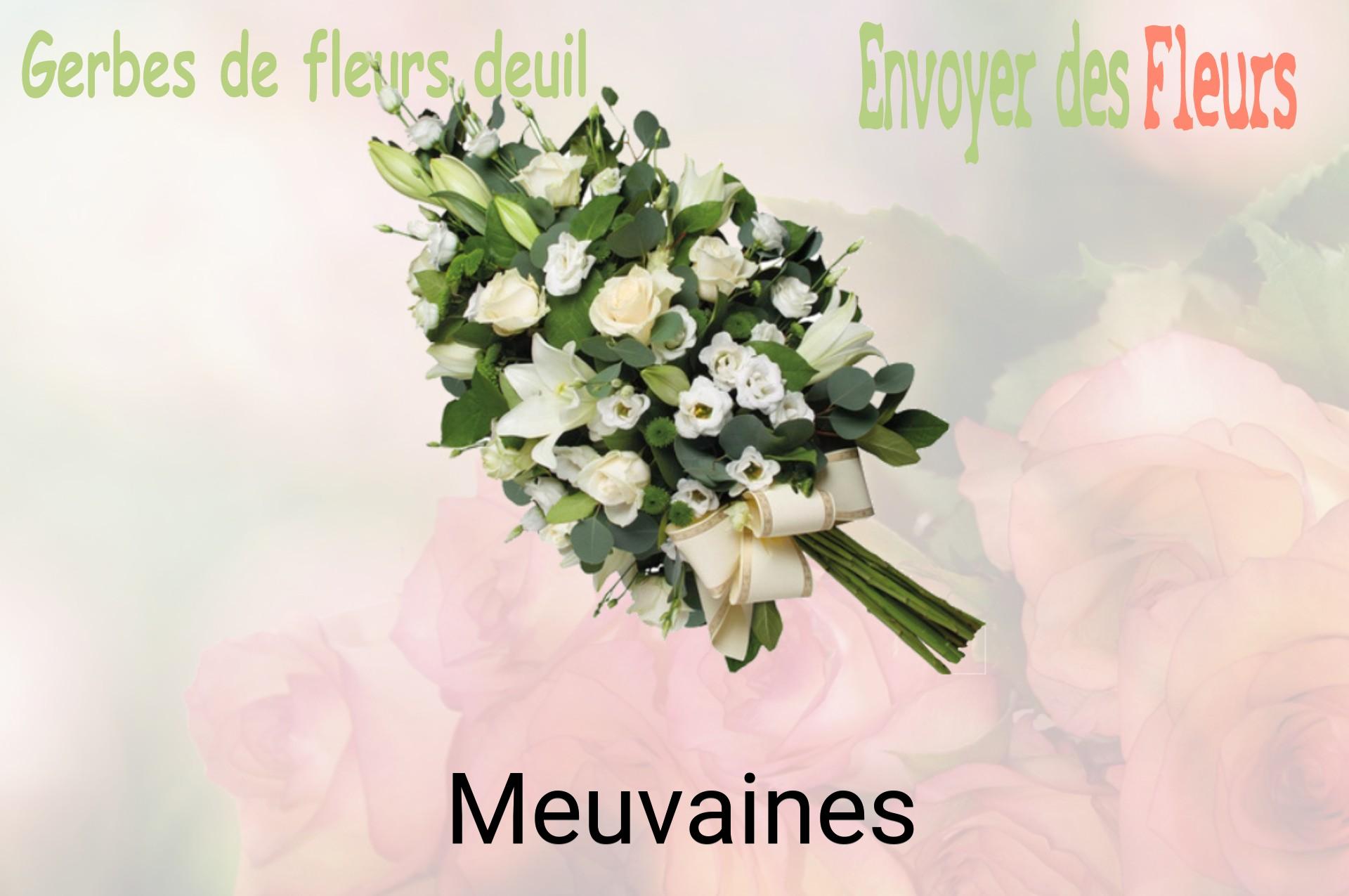 Gerbe de fleurs de deuil livrée à Meuvaines